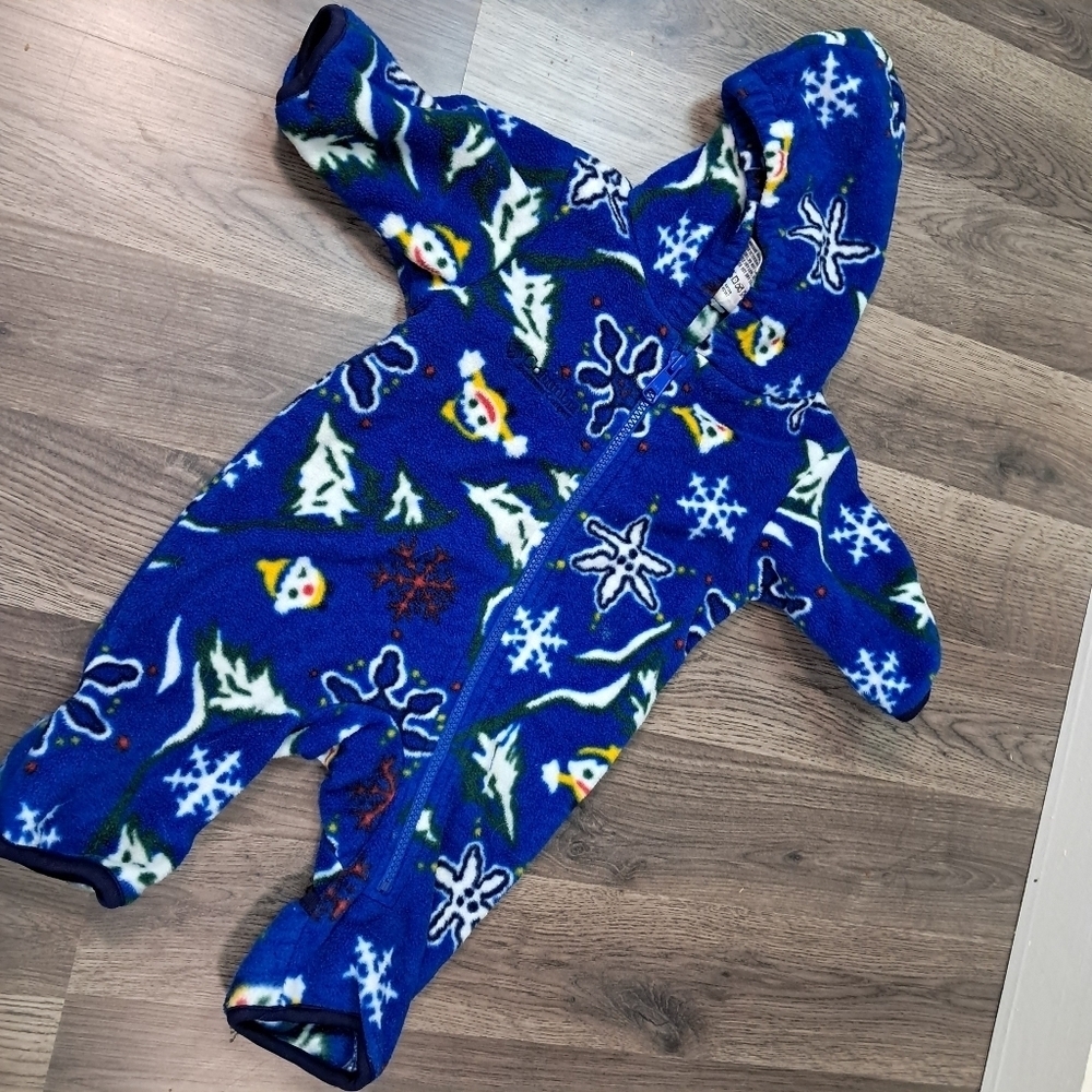 Columbia Fleece Snowsuit Baby Boys Size 0-6 Months